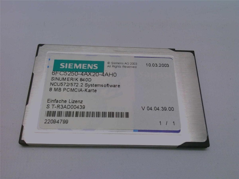 Siemens 6FC5-250-4AX20-4AH0