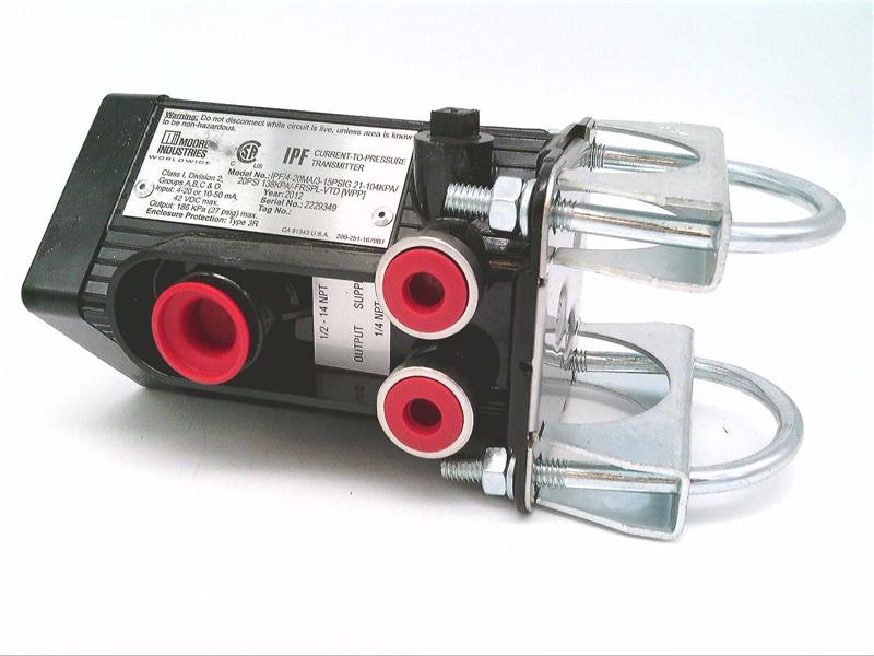 Moore Industries IPF/4-20MA/3-15PSIG 21-104KPA/ 20PSI 138